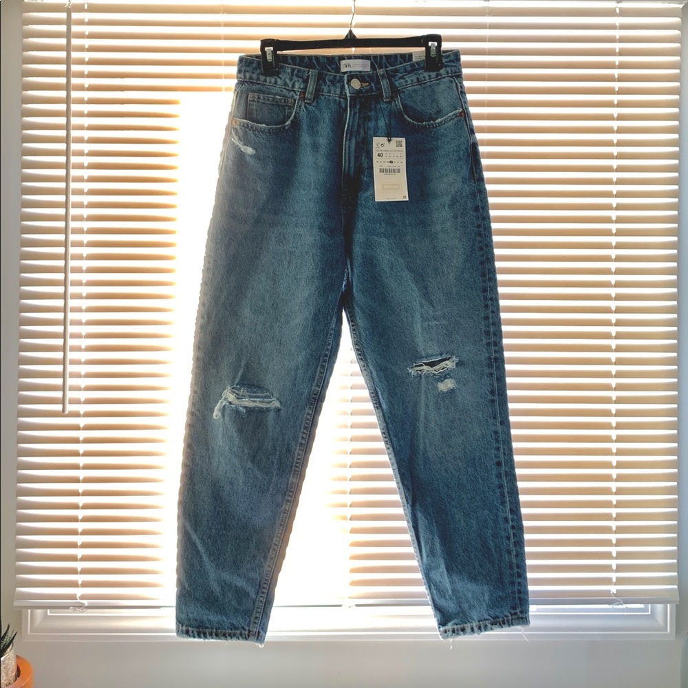 Brand New With Tags Zara Mom Jeans